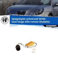 Filtri spegnispia universali W5W per Luce Targa Alfa romeo Giulietta  2010 in poi