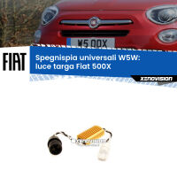 Filtri spegnispia universali W5W per Luce Targa Fiat 500X  2014 in poi