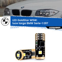 Luce Targa LED BMW Serie-1 E87 2003 - 2012: T10 GoldStar