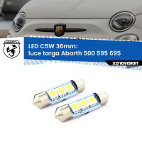 Luce Targa LED c5w 36mm Abarth 500 595 695  2008 - 2022 (Coppia)