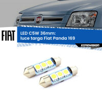 Luce Targa LED c5w 36mm Fiat Panda 169 2003 - 2012 (Coppia)