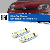 Luce Targa LED c5w 36mm Fiat Panda 312 2012 in poi (Coppia)