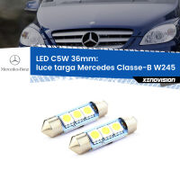 Luce Targa LED c5w 36mm Mercedes Classe-B W245 2005 - 2011 (Coppia)