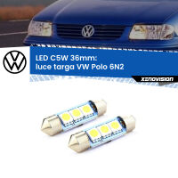 Luce Targa LED c5w 36mm VW Polo 6N2 1999 - 2001 (Coppia)