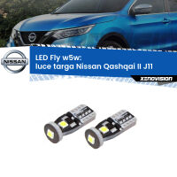 Luce Targa LED Nissan Qashqai II J11 2014 in poi: W5W Fly