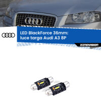 Luce Targa LED per Audi A3 8P 2003 - 2012: BlackForce C5W 36mm