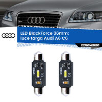 Luce Targa LED per Audi A6 C6 2004 - 2011: C5W BlackForce 36mm (Coppia)