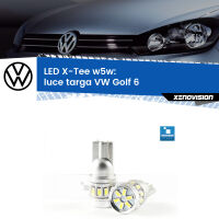 Luce Targa LED per VW Golf 6  2008 - 2011: W5W X-Tee