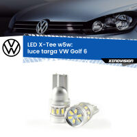 Luce Targa LED per VW Golf 6  2008 - 2011: W5W X-Tee