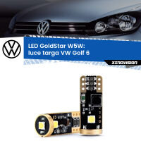 Luce Targa LED VW Golf 6  2008 - 2011: T10 GoldStar