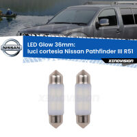 Luci Cortesia LED Nissan Pathfinder III R51 2005 - 2011: C5W Glow a Luce Calda