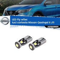 Luci Cortesia LED Nissan Qashqai II J11 2014 in poi: W5W Fly