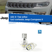 Luci Cortesia LED per Jeep Compass II 2017 in poi: W5W X-Tee