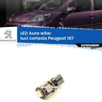 Luci Cortesia LED per Peugeot 107  2005 - 2014: Aura w5w