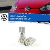 Luci Cortesia LED per VW UP  col tettuccio: W5W X-Tee