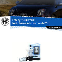 Luci diurne LED Alfa romeo MiTo  2008 - 2018: T20 Pyramid