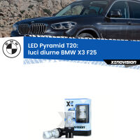 Luci diurne LED BMW X3 F25 2010 - 2016: T20 Pyramid