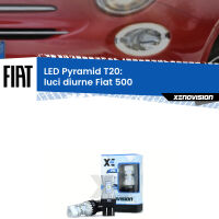 Luci diurne LED Fiat 500  restyling: T20 Pyramid