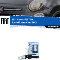 Luci diurne LED Fiat 500L  2017 - 2022: T20 Pyramid