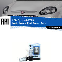 Luci diurne LED Fiat Punto Evo  2009 - 2015: T20 Pyramid