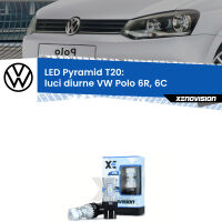 Luci diurne LED VW Polo 6R, 6C 2009 - 2016: T20 Pyramid