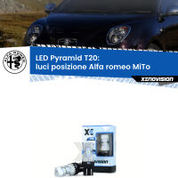 Luci posizione LED Alfa romeo MiTo  2008-2018: T20 Pyramid