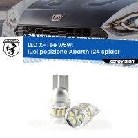 Luci posizione LED per Abarth 124 spider  2016-2019: W5W X-Tee