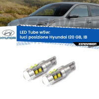 Luci posizione LED W5W Hyundai I20 GB, IB a parabola singola W5W Tube