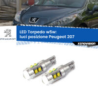 Luci posizione LED W5W Peugeot 207  2006-2015 W5W Tube