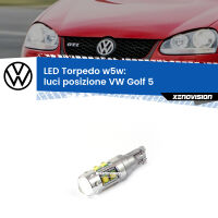 Luci posizione LED W5W per VW Golf 5  2003-2009: W5W Torpedo