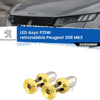 Retronebbia LED per Peugeot 308 Mk3 2020 in poi: P21W Asyc