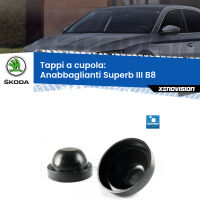 Tappi a cupola per Anabbaglianti D3S Skoda Superb III B8 2015 in poi (Coppia)