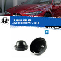 Tappi a cupola per Anabbaglianti D5S Alfa romeo Giulia  con luci svolta (Coppia)