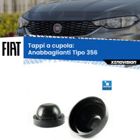 Tappi a cupola per Anabbaglianti H7 Fiat Tipo 356 fari a parabola (Coppia)