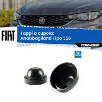 Tappi a cupola per Anabbaglianti H7 Fiat Tipo 356 fari lenticolari (Coppia)