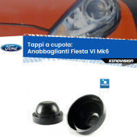 Tappi a cupola per Anabbaglianti H7 Ford Fiesta Mk6 faro lenticolare (Coppia)