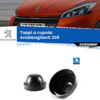 Tappi a cupola per Anabbaglianti H7 Peugeot 208  2012 - 2018 (Coppia)