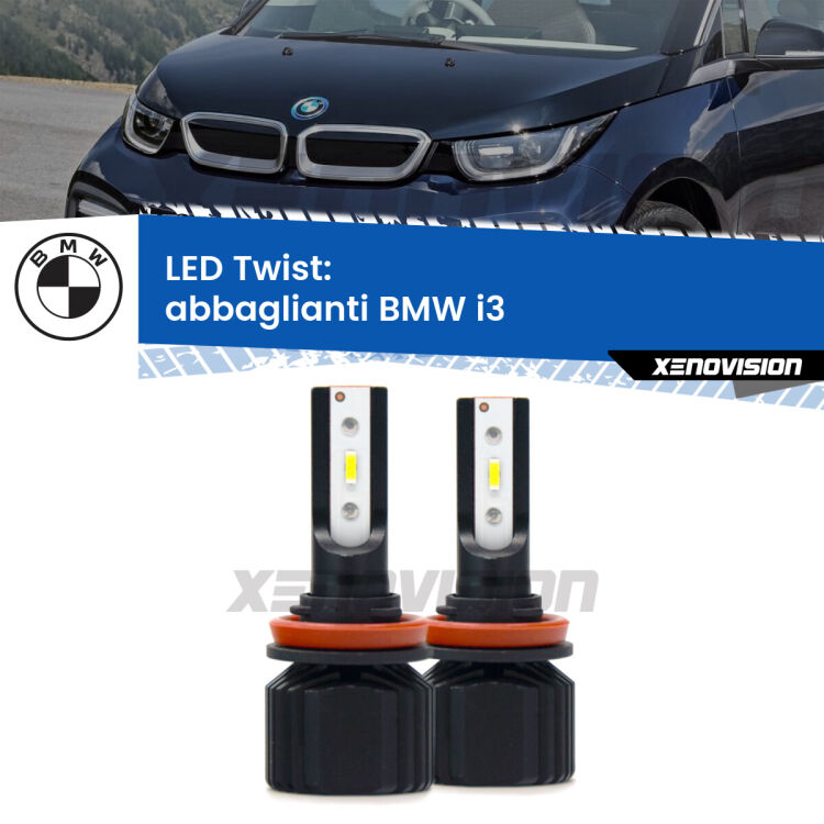 <strong>Kit abbaglianti LED</strong> per <strong>BMW i3</strong>  2013 -2023. Compatte, impermeabili, senza ventola: praticamente indistruttibili. Top Quality.