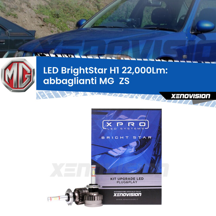 <strong>Kit LED abbaglianti per MG  ZS</strong>  2001 -2005. </strong>Due lampade Canbus H1 Brightstar da 22,000 Lumen. Qualità Massima.