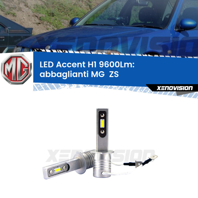 <strong>Kit LED Abbaglianti per MG  ZS</strong>  2001 -2005.</strong> Coppia lampade <strong>H1</strong> senza ventola e ultracompatte per installazioni in fari senza spazi.