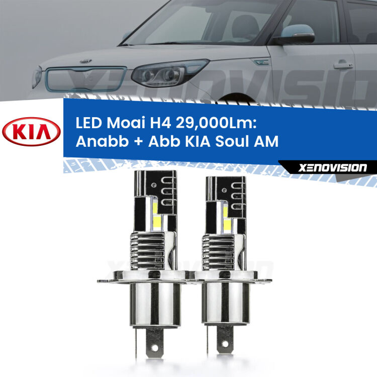 <strong>Kit Abbaglianti LED per KIA Soul</strong> AM 2009 -2011</strong>: 29.000Lumen, canbus, fatti per durare. Qualità Massima Garantita.