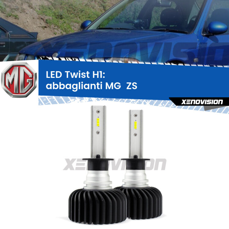 <strong>Kit abbaglianti LED</strong> H1 per <strong>MG  ZS</strong>  2001 -2005. Compatte, impermeabili, senza ventola: praticamente indistruttibili. Top Quality.