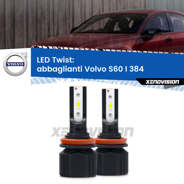 <strong>Kit abbaglianti LED</strong> per <strong>Volvo S60 I</strong> 384 dal 2005, con fari Bi-Xenon. Compatte, impermeabili, senza ventola: praticamente indistruttibili. Top Quality.