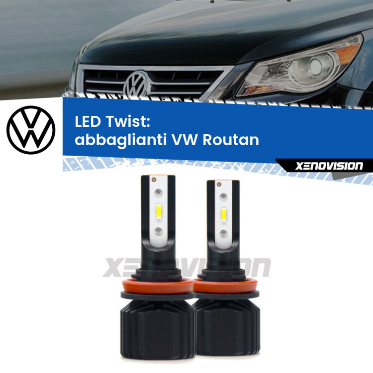 <strong>Kit abbaglianti LED</strong> per <strong>VW Routan</strong>  2008 -2013. Compatte, impermeabili, senza ventola: praticamente indistruttibili. Top Quality.