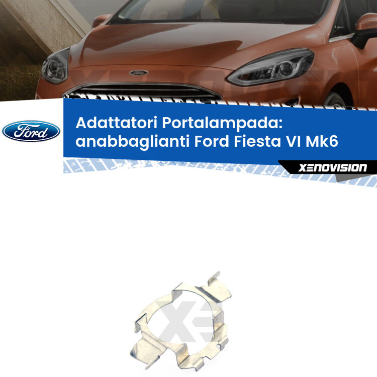 Coppia adattatori portalampada LED per Ford Fiesta VI