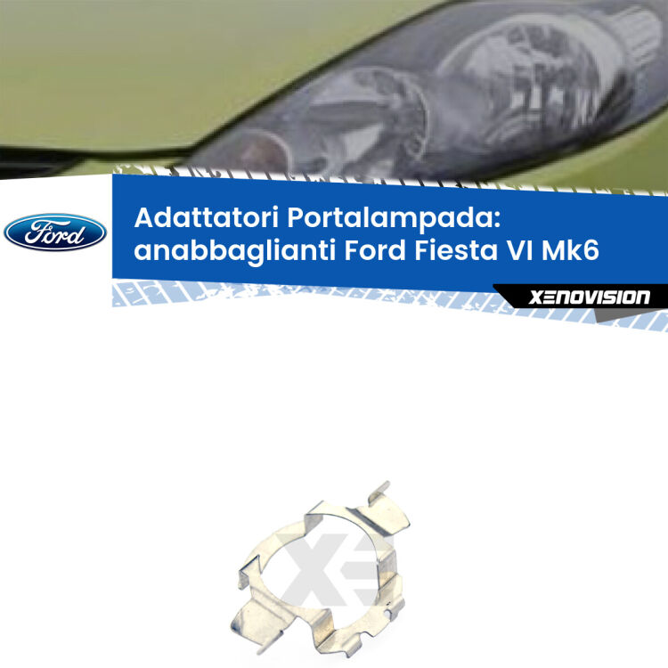 Coppia adattatori portalampada LED per Ford Fiesta VI