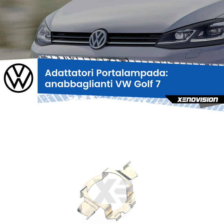 Coppia adattatori portalampada LED per VW Golf 7