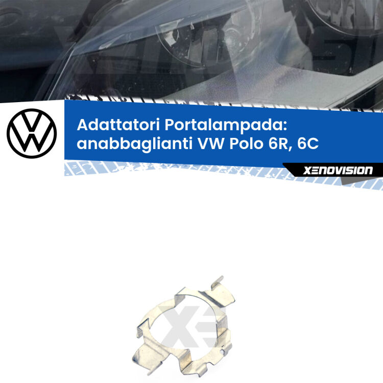 Coppia adattatori portalampada LED per VW Polo