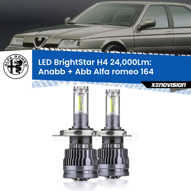 <strong>Kit Anabbaglianti LED per Alfa romeo 164</strong>  1987 - 1991</strong>: 24.000Lumen, canbus, fatti per durare. Qualità Massima Garantita.