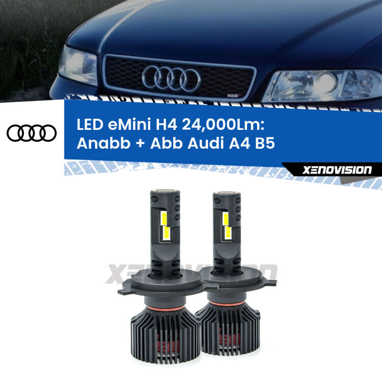 <strong>Kit Anabbaglianti LED per Audi A4</strong> B5 a parabola singola</strong>  ULTIMI PEZZI IN LIQUIDAZIONE. SENZA GARANZIA